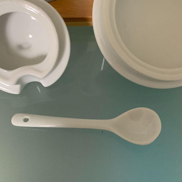 NWOB Tea Coffee Serving Set Bamboo Tray Modern Simple - Picture 8 of 11